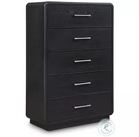 Rowanbeck Black Five Drawer Chest