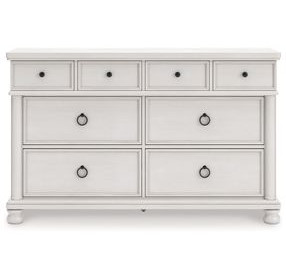 Greddinton Antique White 8 Drawer Dresser