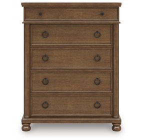 Greddinton Brown 5 Drawer Chest