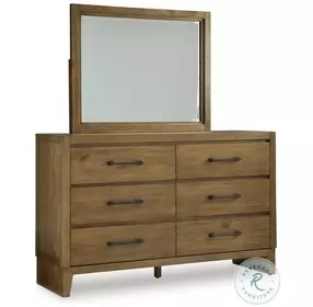 Sherbana Light Brown Dresser with Mirror