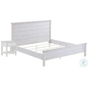 Lakeside Distressed White Queen Bedroom Set