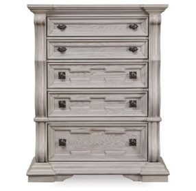 Valleymont Antique White 5 Drawer Chest