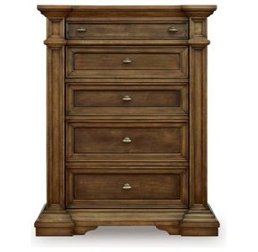 Thoridan Brown 5 Drawer Chest
