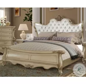 Monique Champagne California King Panel Bed