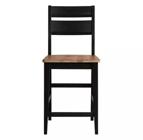 Austin Natural Mango and Black Counter Height Stool Set of 2
