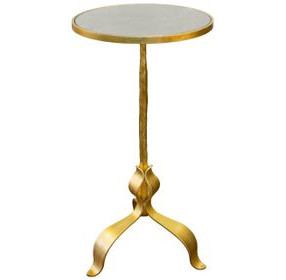 Barclay Gold Leaf Round Cigar Table
