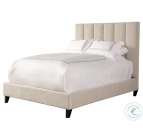 Quinn Dune Natural Performance Fabric King Upholstered Panel Bed
