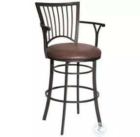 Bayview Coach Swivel Bar Stool