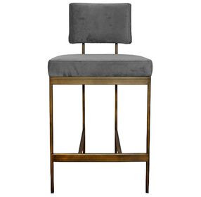 Baylor Bronze and Gray Counter Height Stool