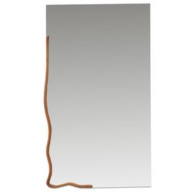 Leni Brown Rectangular Wall Mirror