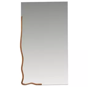 Leni Brown Rectangular Wall Mirror