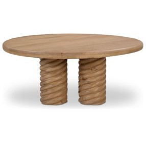 Treccia Oak Round Coffee Table