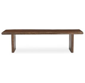 Lila Brown Small Dining Bench
