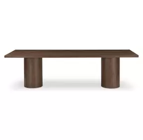 Hadley Warm Brown 108" Rectangular Dining Table