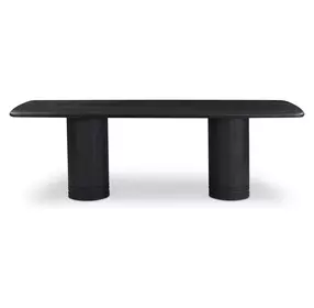 Daphne Black 96" Rectangular Dining Table