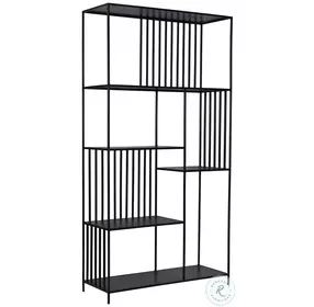 Rama Black Gunmetal Bookcase