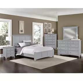 Bonanza Gray Mansion Panel Bedroom Set
