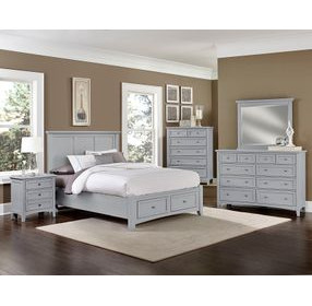Bonanza Gray Kids Mansion Storage Panel Bedroom Set
