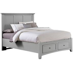 Bonanza Gray Queen Mansion Storage Panel Bed