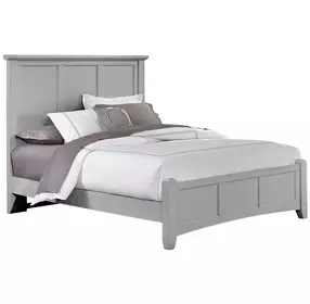 Bonanza Gray California King Mansion Panel Bed