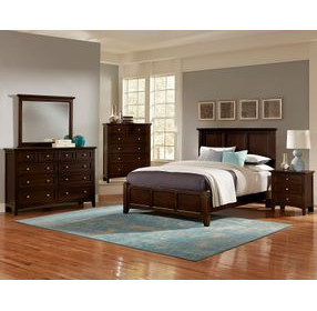 Bonanza Merlot Mansion Panel Bedroom Set