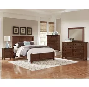 Bonanza Cherry Mansion Panel Bedroom Set
