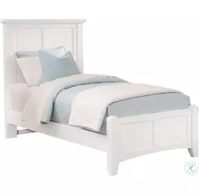 Bonanza White Twin Mansion Bed