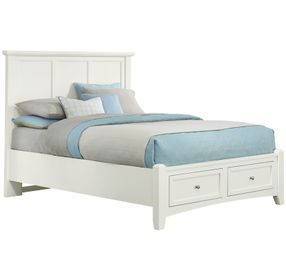 Bonanza White Mansion Storage Panel Bed