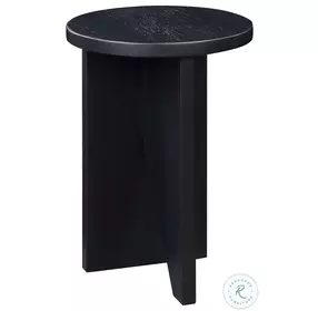 Grace Black With Light Brushing Accent Table