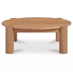 Jack Brushed Natural Oak Round Coffee Table