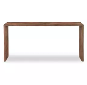 Carrie Walnut 75" Rectangular Counter Height Table
