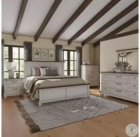 Radiance Silver Panel Storage Bedroom Set