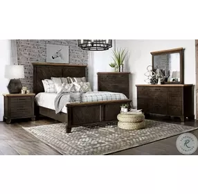Bear Creek Chocolate And Honey Panel Bedroom Set