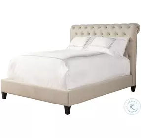 Callum Downy Natural King Upholstered Panel Bed