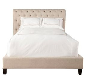 Cameron Downy Natural Queen Upholstered Panel Bed