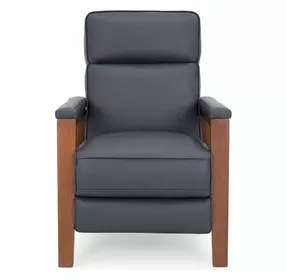 Ashland Santa Fe Ocean Leather Push Thru The Arms Recliner