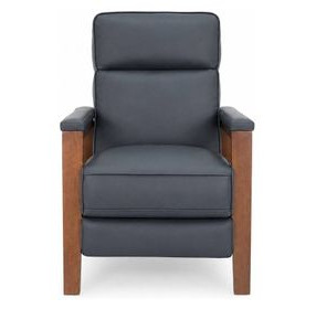 Ashland Santa Fe Ocean Leather Push Thru The Arms Recliner
