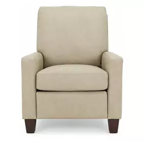 Fairview Cashmere Stone Leather Push Thru The Arms Recliner