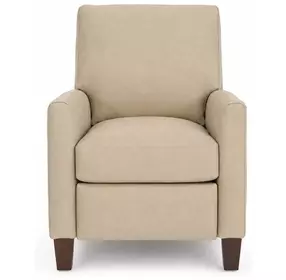 Fremont Cashmere Stone Leather Push Thru The Arms Recliner