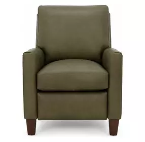 Fremont Oasis Olive Leather Push Thru The Arms Recliner