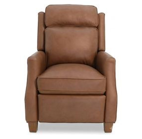 Nixon Dobbs Saddle Leather Push Thru The Arms Recliner