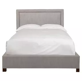 Cody Cork Natural Performance Fabric Queen Upholstered Panel Bed