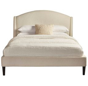 Crescent Milano Snow Queen Upholstered Panel Bed