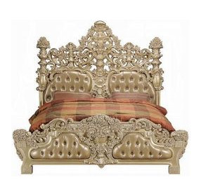 Seville Gold King Upholstered Panel Bed