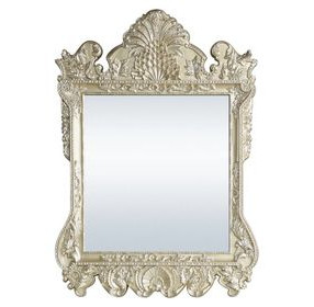 Vatican Champagne Silver Rectangular Wall Mirror