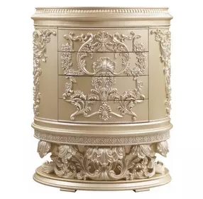 Vatican Champagne Silver 4 Drawer Chest