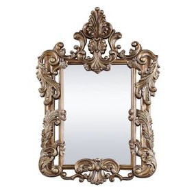 Constantine Brown and Gold Rectangular Wall Mirror