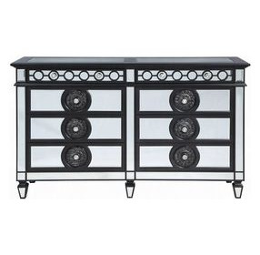 Varian II Black and Silver 8 Drawer Dresser
