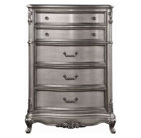 Ariadne Antique Platinum 5 Drawer Chest