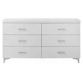 Casilda White 6 Drawer Dresser
